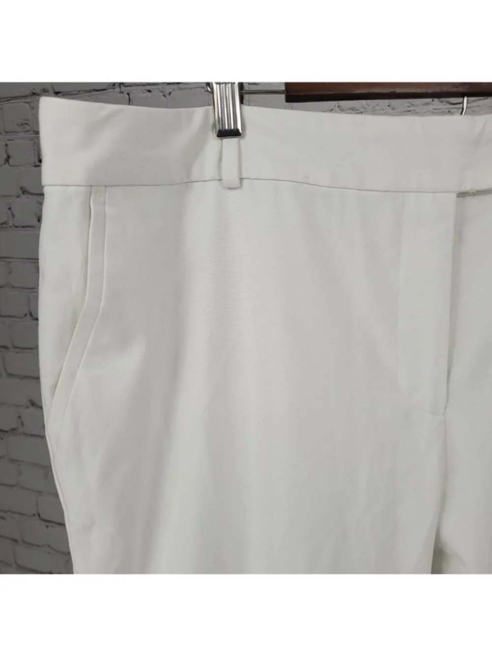 Talbots White Signature High Rise Straight Leg Lined Chino Pants 20L (41x34) - Picture 9 of 14